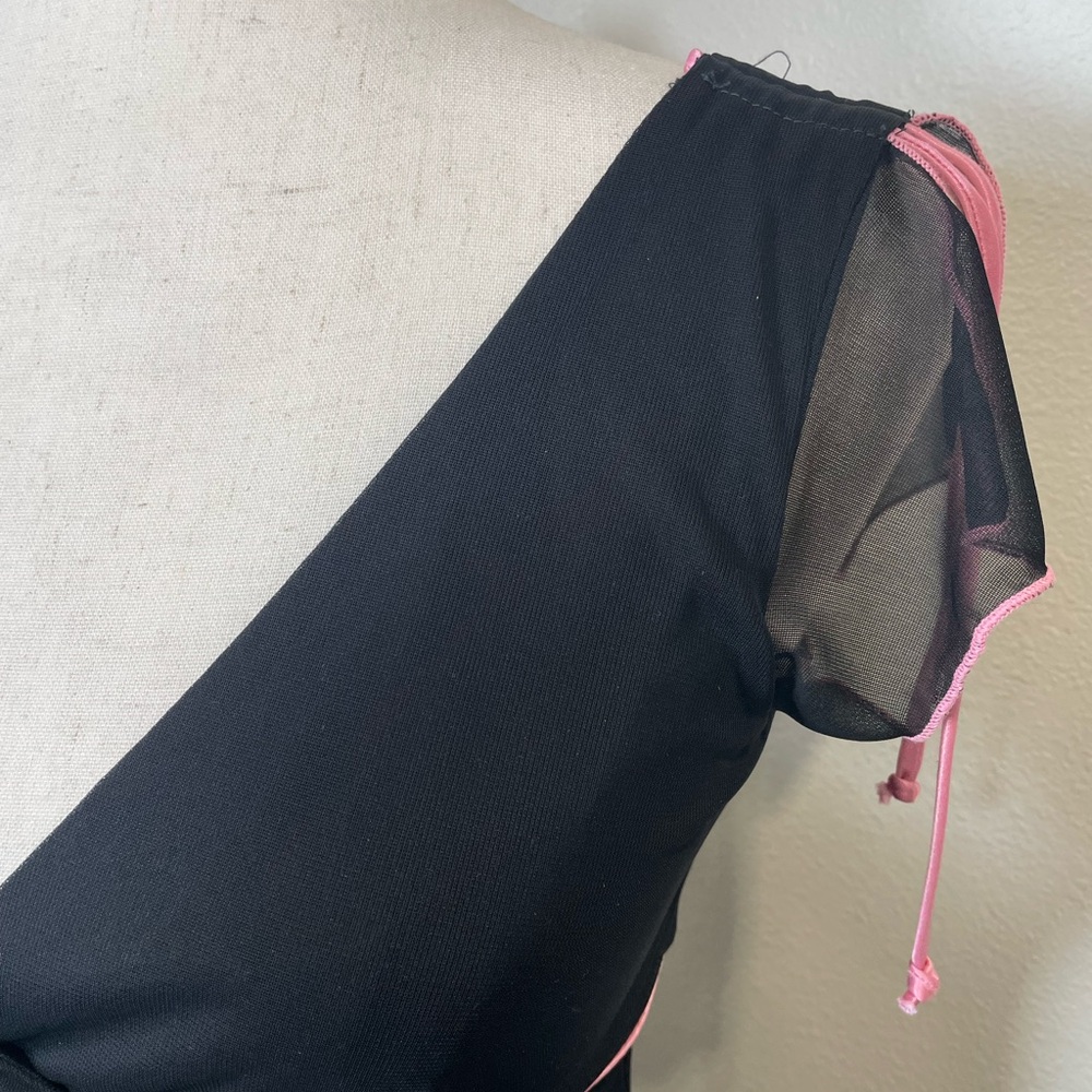 Vintage 90’s Y2K Cocktail Prom Party Dress Black & Pink Byer Too Size Small - Picture 6 of 16